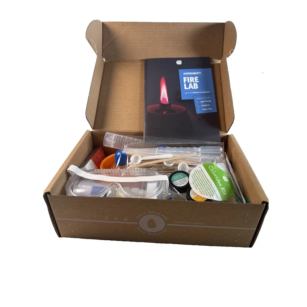 KiwiCo Fire Lab DIY STEM Science Kit Chemistry of Combustion Ages 14+ 7 Exp